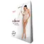 Бодистокинг в крупную сетку Passion BS087 white открытая спина халтер с доступом One size - миниатюра 6