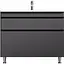 Тумба з умивальником AM.PM Hit 100 см графіт матовий M93A-FSX01002-WC01002GM38 Графіт - мініатюра 1