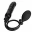 Надувний ділдо для анального розширення 12 см Чорний K0009-1 - мініатюра 1