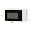 Микроволновая печь Bomann mwg 6015 cb белый - миниатюра 3