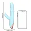 Вібратор-кролик Loveline Artic Blue 23 см (блакитний) - мініатюра 6