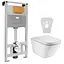 Комплект инсталляция 3 в 1 Volle Master Neo 201010 + унитаз Roca Gap Clean Rim A34H47C000 с сидением Soft Close, Белый - миниатюра 1