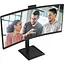TFT 34" AOC CU34E4CW, WQHD, VA, 120Гц, выгн., 2xHDMI, DP, USB-C, RJ-45, USB-hub,cam,HAS, кол.,черный - миниатюра 4