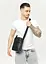 Мужская сумка мессенджер Sambag Makros черная 23 × 19 × 7 см (70278001m) - миниатюра 2