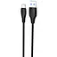 Кабель Proove Simple Silicone USB to Type-C 3A (2m) black - мініатюра 1