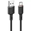 Кабель Acefast C2-04 USB to Type-C 3A 1.2 м silicone zinc connectors чорний - мініатюра 1