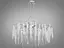 Хрустальная люстра Глициния с алюминиевым каркасом, 10 ламп, хром - миниатюра 1