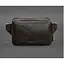 Шкіряна поясна сумка Dropbag Mini темно-коричнева - мініатюра 1