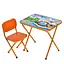Дитячий столик складаний зі стільчиком M 5962-7 помаранчевий - мініатюра 1