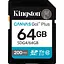 Карта памяти Kingston SDXC Canvas Go! Plus 64GB Class 10 UHS-I U3 V30 (SDG4/64GB) (140291) - миниатюра 1