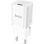 Блок живлення мережевий Hoco Rigorous charger N19 25 ватів білий - мініатюра 1