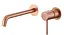 Смеситель для умывальника Imex Monza из стены PVD матовое розовое золото GLM039/ORC Теплый закат - миниатюра 1