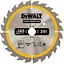 Диск пиляльний DeWalt Construction 165 х 20 мм 24 зуба (DT1949) - мініатюра 1