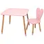 Дитячий столик Bambi 04-025R для творчості зі стільчиком 60х60 см - мініатюра 1