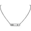 Серебряное колье Агни Массимо с фианитами. 8110Р-CZ МАССИМО 40 - миниатюра 1