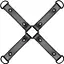 Хрестовина Bedroom Fantasies Hogtie 4 - Way RestRaint Cross - Black - мініатюра 1
