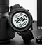 Чоловічий наручний електронний годинник Skmei 1864 (Чорний з білим циферблатом) - мініатюра 7