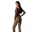 Бодистокинг с крупной сеткой Passion BS077 black One size - миниатюра 2