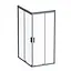 Душевая кабина Am.Pm Gem Twin Slide 120x80 см стекло прозрачное black matt W90UG-404-120290-BT, Черный матовый, Универсальная, прозрачная - миниатюра 1