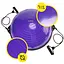 Балансировочная платформа (полусфера) Cornix Bosu Ball 58 см с эспандерами Violet XR-0454 - миниатюра 7