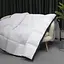 Ковдра MirSon Imperial Satin Luxe зимова 110х140 см біла із зеленим кантом - мініатюра 9