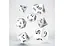 Набір кубиків Classic RPG White & black Dice Set , 7 шт. (SCLE02) - мініатюра 2