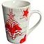 Чашка новогодняя Tanto T3694-2 керамика в подарочной упаковке 350 мл Белая с красным - миниатюра 1