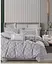 Комплект постельного белья с компаньоном Турция 100% котон Наволочки 70х70 см Дима полутрка Серый с узорами - миниатюра 2