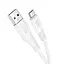 Кабель Hoco Micro USB Airy silicone charging data cable X58, 1 метр белый силиконовый - миниатюра 1