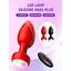 Анальна пробка що світиться з вібрацією і Д/У Light Anal Plug 3,5*9 см зелена — Анальні іграшки - мініатюра 2