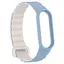 Ремешок Dual-color Magnetic для Xiaomi Mi Band 9/8/10 Lilac Blue / White - миниатюра 3