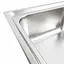 Кухонна мийка з нержавіючої сталі Platinum декор 5845 (0,8/180 мм), Decor - мініатюра 2