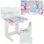 Парта школьная "Зайцы балерины" ПШ056 Белый - миниатюра 1