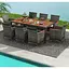 Комплект садовой мебели Costway Viccos 8+1 Серый/бежевый - миниатюра 5