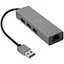 Хаб Usb Cablexpert A-AMU3-LAN-01, Grey, Usb 3.1 - 3xUsb 3.1 / GLan, кабель 17 см, алюминиевый корпус - миниатюра 1