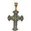 Серебряный крест Харьковская ювелирная фабрика Распятие Христа с позолотой. 3433-ЗЧФ - миниатюра 1