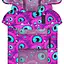Дождевик-накидка с капюшоном для собак Collar Waudog Clothes, рисунок "Глаз монстра", XXS, А 23-26 см, B 30-36 см, С 15-20 см - миниатюра 4