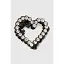 Заколка-краб 3-6,1-18 Сердце Черный (2000990451279А) - миниатюра 1