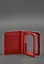 Кожаная обложка для водительского удостоверения, ID и пластиковых карт 2.0 красный - миниатюра 3