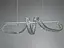 Подвесная люстра Diasha LED хром 84 Вт пульт - миниатюра 3