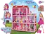 Будиночок 3 поверхи, меблі, лялька 10 см, 156 деталей, 63x17x65 см - мініатюра 1