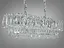 Шедевральная хрустальная люстра овальной формы на 10 ламп, хром. - миниатюра 3