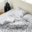Простыня на резинке MBM HOME Жасминовый сад 160x200см BL-FS-42 бело-сиреневая полоска (BL-FS-42 STRIPES) - миниатюра 4