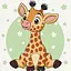 Картина по номерам. Art Craft "Жирафик" 30х30 см 15540-AC - миниатюра 1