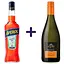 Набір Аперитив Aperol Aperetivo 11% 0.7 л + Вино напівігристе Moinet Prosecco Frizzante DOC біле напівсухе 0.75 л - мініатюра 1