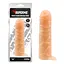 Насадка на пенис Super Me Perfact Sleeve With Ball Strap 17.5 см телесный - миниатюра 2