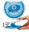Аккумуляторный настольный вентилятор Moltis Mini Fan WX 6503 на прищепке 1000mAh Ветродуйка 5Вт 4 Голубой - миниатюра 4