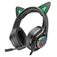Навушники Hoco W107 Cute cat luminous cat ear gaming headphones Elf cat - мініатюра 1