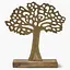 Декор алюминиевый MBM HOME Дерево на подставке золотой 230х90х270 мм (DH-ST-39 M GOLD) - миниатюра 1