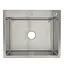 Кухонная мойка Gappo GS6050 накладная 600x500 мм, нержавеющая сталь, Нержавеющая сталь - миниатюра 1